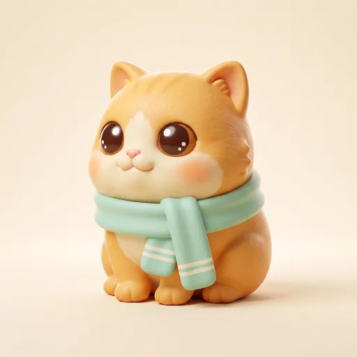A pet wearing the scarf